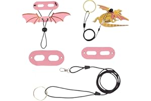 Bearded Dragon Harness and Leash Set Reptile Adjustable Wing Style Chest Strap with Lead for Lizard Gecko Iguana Chameleon Pi