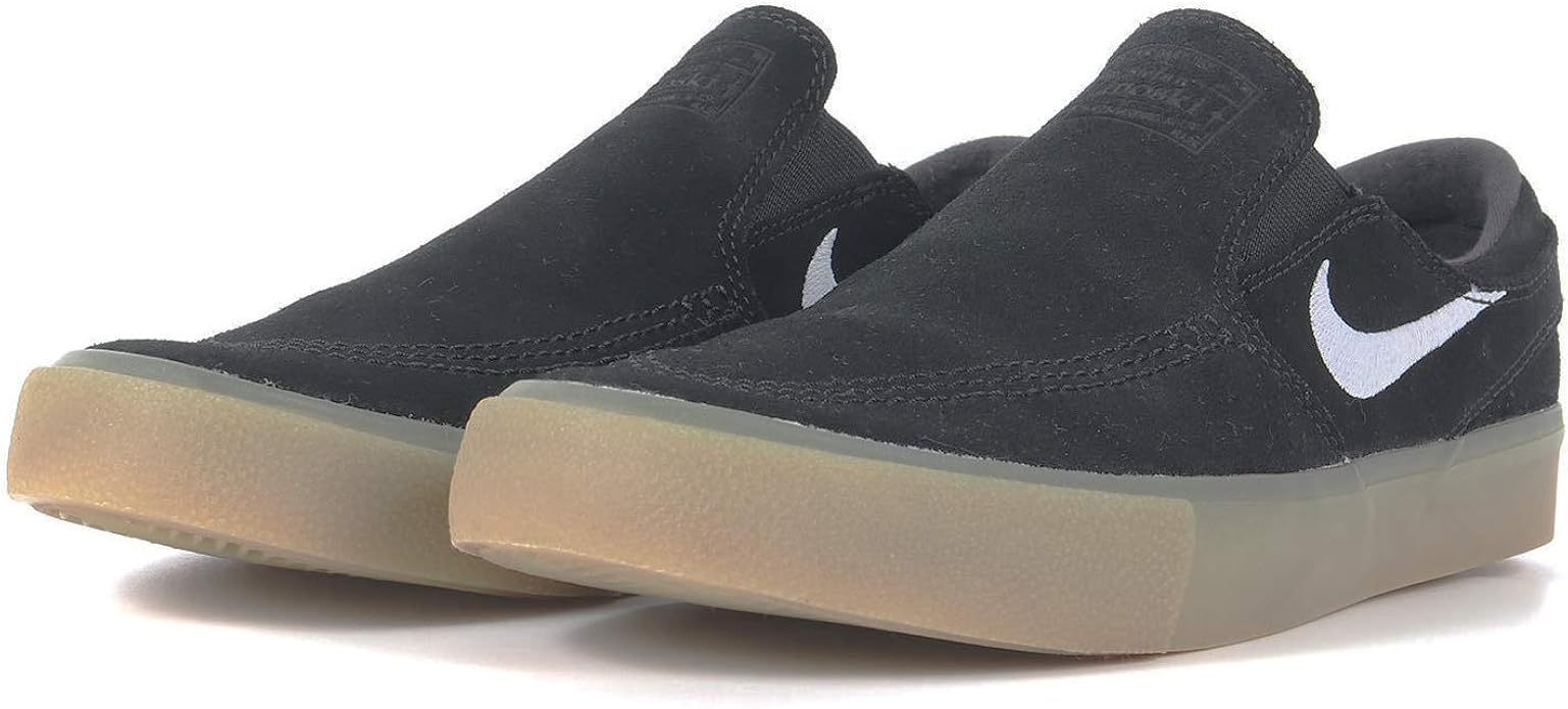 ナイキ Nike Sb ズームステファンジャノスキースリップ Rm Zoomstefanjanoskislip ブラック ガムライトブラウン ホワイト At89 001 ナイキジャパン正規品 23 5cm ランニング Amazon