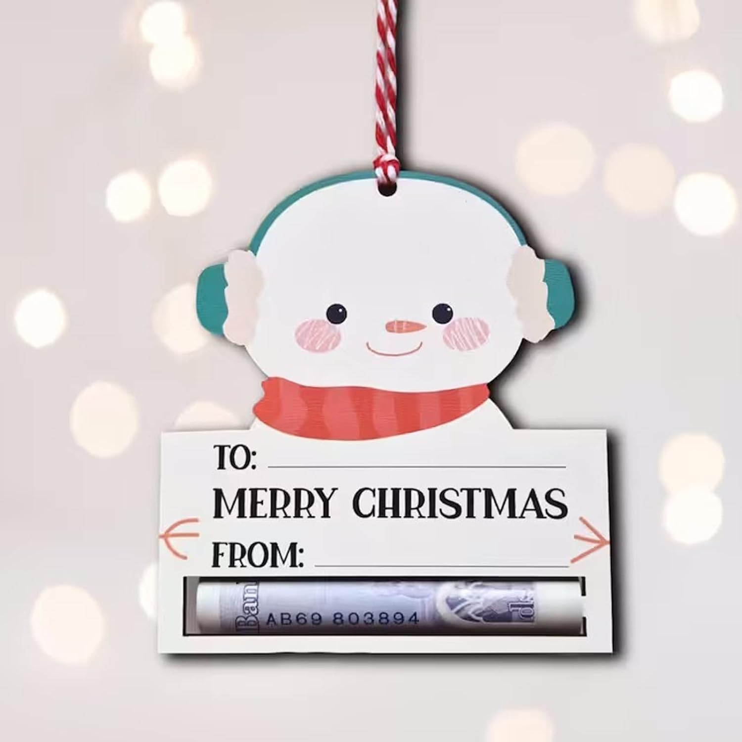 Tree Stands - 2022 Christmas Money Holder Decoration Christmas Tree Ornaments Money Trees, Christmas Tree Hanging Accessories, Christmas Unique Gifts for Family (Snowman)