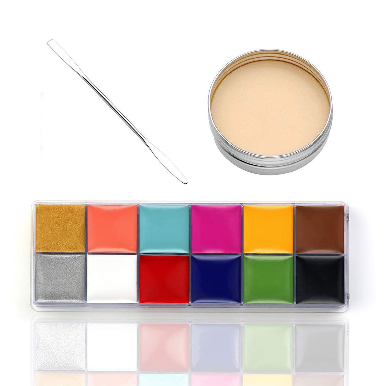 CCbeauty SFX Makeup kit Professional Face Paint Oil Based 12 Colors