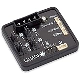 Aqua Computer Compatible Quadro L&uuml;ftersteuerung Pour PWM-L&uuml;fter | 4-Channel, 25 W/Ch, Speed Monitoring, 4 Temp Inputs, Flow Sensor, 64-LED RGBpx, USB 2.0, Aquabus, Mounting Material