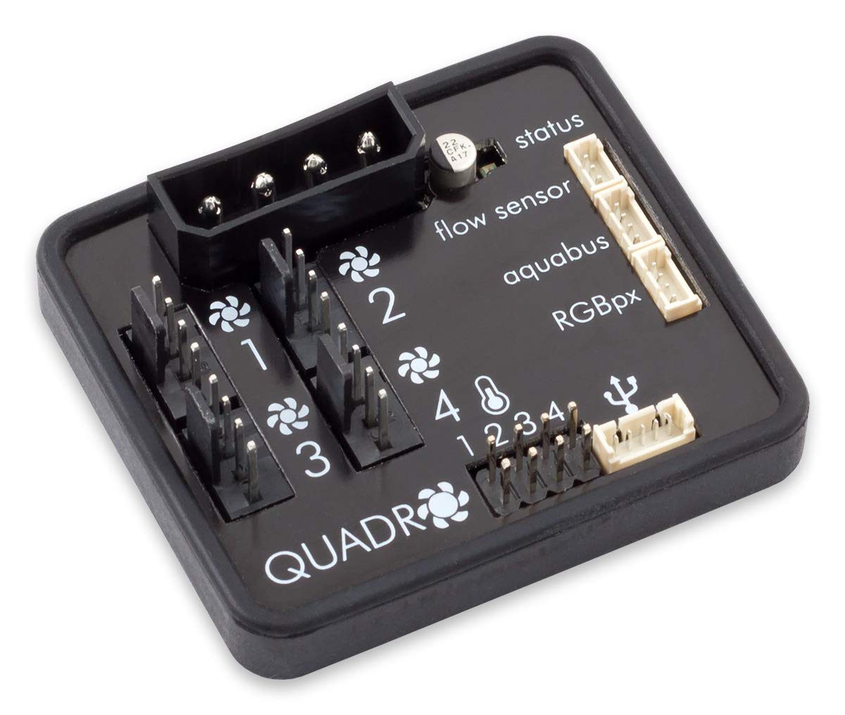 Photo 1 of Aquacomputer Compatible Quadro Lüftersteuerung Pour PWM-Lüfter