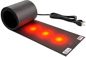 RHS Roof & Valley Snow Melting Mats – Ice Dam Prevention, American-Made, Black, Melts 2” Snow/Hour (15’ x 13”)