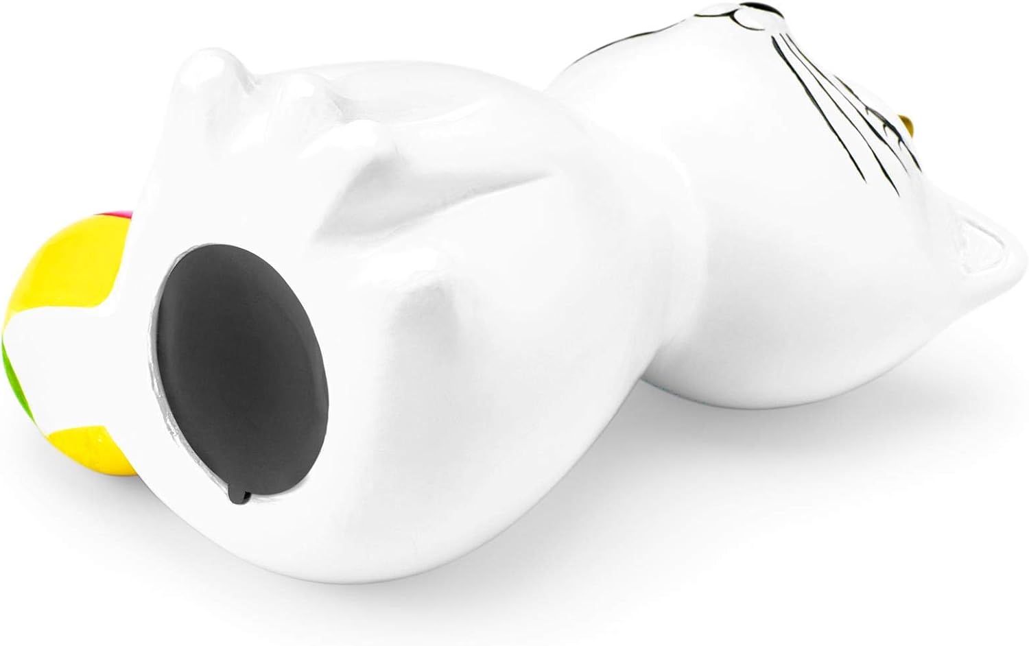 Mousehouse Gifts - White Kitten-Unicorn Piggy Bank with Multi-Coloured Tail, Kittycorn Money Bank for Children - Image 5