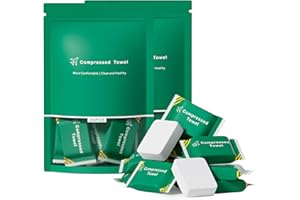 CXLOODE 40 PCS Disposable Towel Compressed Towel Tablets, Disposable Face Compressed Towel, Compressed Hand Wipe Portable Washcloth, Portable Compressed Coin Tissue for Travel Home and Outdoor Hiking