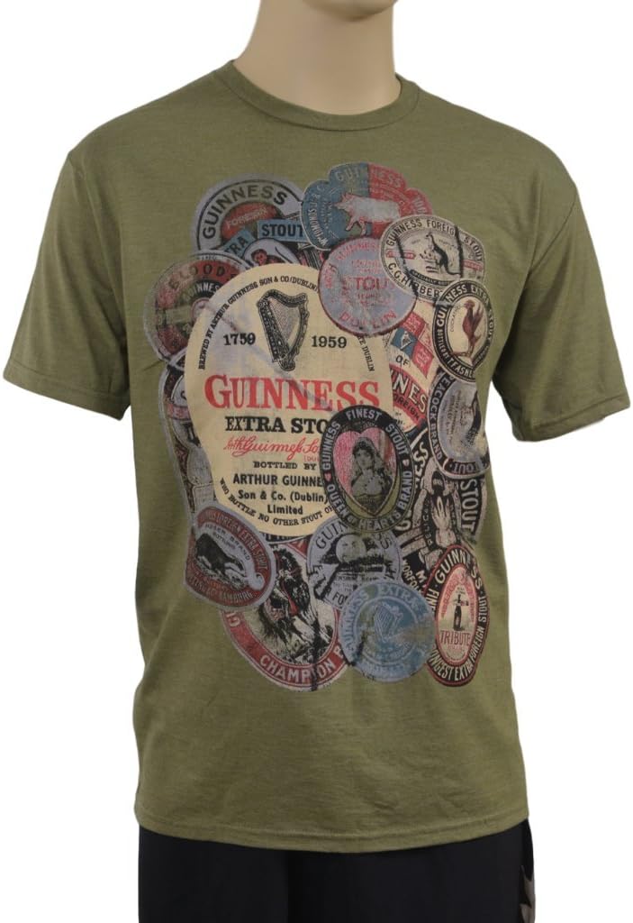 Guinness Old School Labels T-Shirt