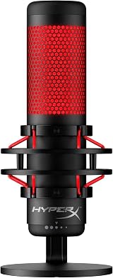 HyperX QuadCast USB Condenser Microphone for PC PS4 Mac Streaming