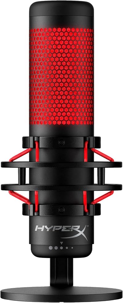 HyperX QuadCast USB Condenser Microphone for PC PS4 Mac Streaming