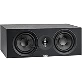 ELAC Debut 3.0 DC63-BK Center Channel Speaker, Black Ash - 1” Aluminum Dome Tweeter & Dual 6.5” Aramid Fiber Woofers - 2-Way Bass Reflex - 50Hz to 38KHz Response