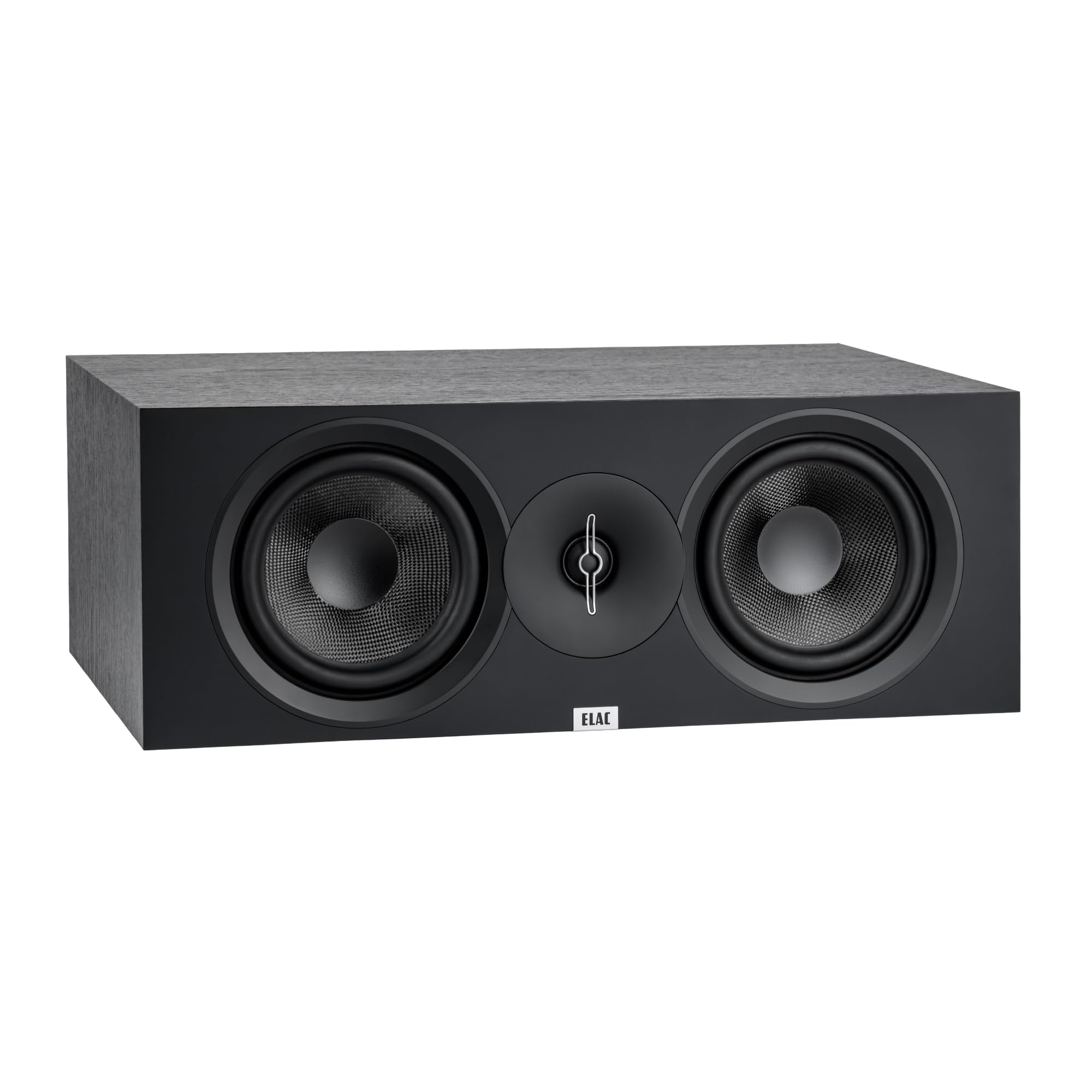 ELAC Debut 3.0 DC63-BK Center Channel Speaker, Black Ash - 1” Aluminum Dome Tweeter & Dual 6.5” Aramid Fiber Woofers - 2-Way Bass Reflex - 50Hz to 38KHz Response