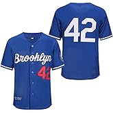 Men's Black Legend Baseball Jersey Number 42 Vintage Embroidered Retro Lightsout Jerseys Shirts