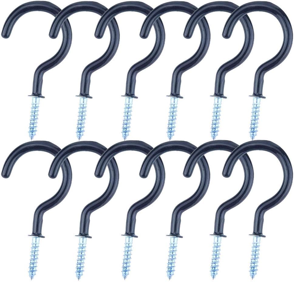 Amazon Com Leline S 12pcs Plant Hooks Cup Hook 2 8in Vinyl