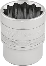 Draper 33518 1/2 inch Square Drive 12 Point Socket 28mm