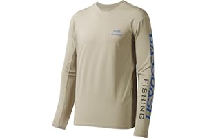 Bassdash Fishing T Shirts for Men UV Sun Protection UPF 50+ Long Sleeve Tee T-Shirt