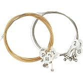 Bonsicoky Harp Strings, Set of 19 | Replacement, Metal String