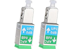 fyboptwu - 2 pcs Fiber Optical Adapter SC Fiber Attenuator - Ultra Physical Contact (Male) to Angled Physical Contact (Female) Adapter SM Singlemode Hybrid Optical Convertor/Coupler