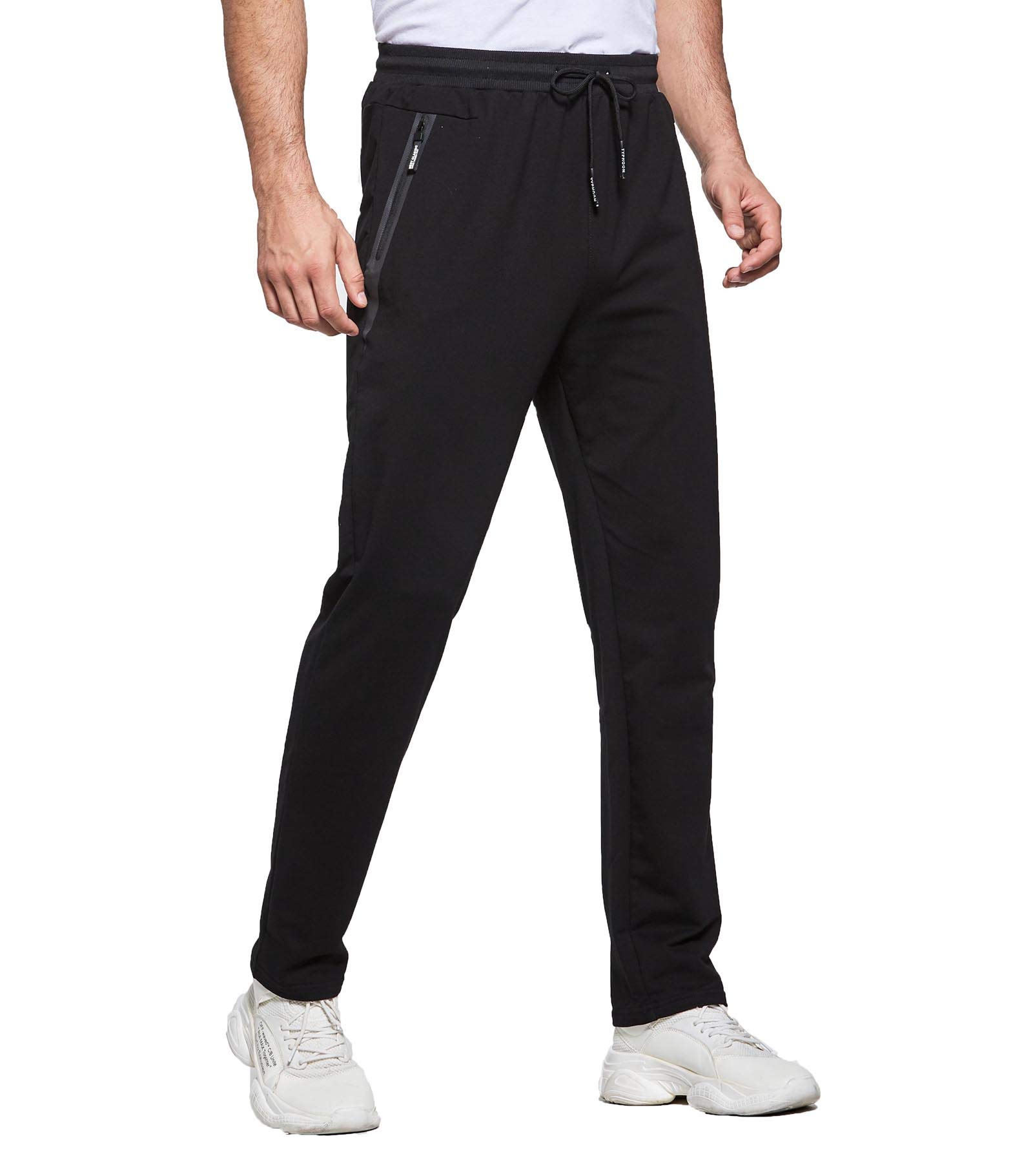 zipped jogging bottoms