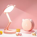 One Fire Pink Lamp 3600mAh Dimmable USB Rechargeable Kids Reading Light