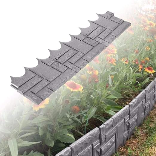 LYN%%LYN Jardín Decorativo Cerca del Jardín Bordes Borde Gris ...
