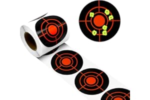 Dononr Shooting Targets, 3" Splatter Targets Stickers Self Adhesive Target for Shooting Range Reactive Paper Target for Shootings Gun Target for Airsoft, Rifle, Pistol Shooting Practice