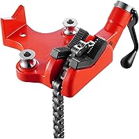 VEVOR Heavy-Duty Pipe Chain Vise, 1/4" - 6" Pipe Capacity, 28" Rugged Chain & Cast Iron Base, Industrial-Grade Pipe Clamping 