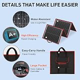 DOKIO 160W Monocrystalline Portable Solar Panel Kit with 10A Controller view 2