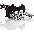XENTEC H4 Hi/Lo 6000K HID Xenon Bulb x 1 pair w/Hi-beam Halogen (HB2/9003 Ultra White)