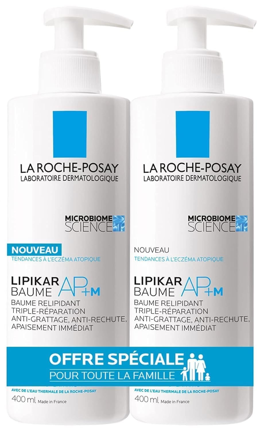 La Roche-Posay Lipikar AP+ M Replenishing Balm 2 x 400ml