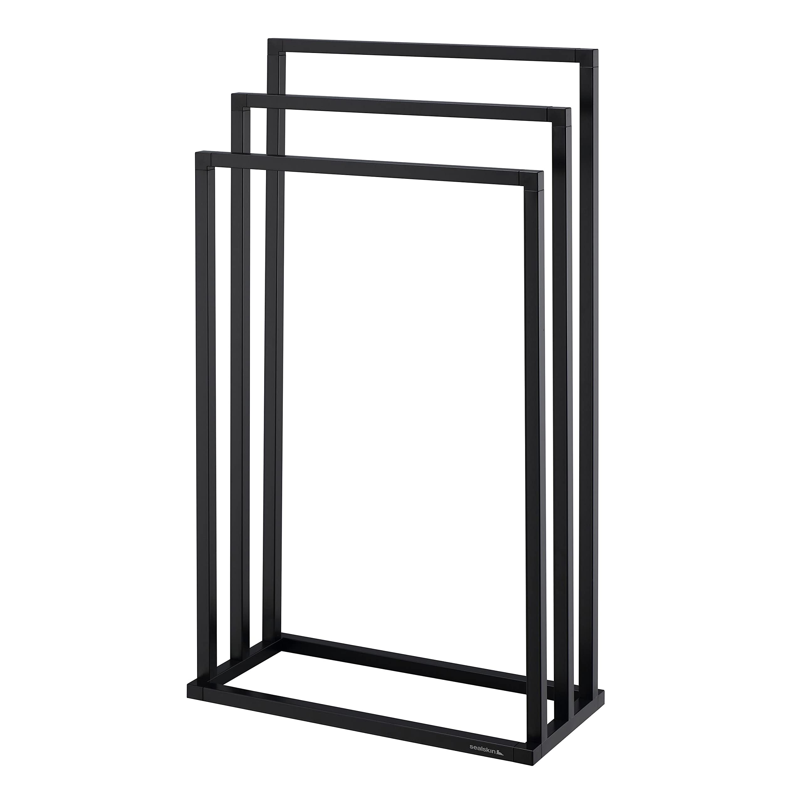 Sealskin Tube, Towel rail freestanding, Black
