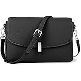 MoreFarther Leather Crossbody Bags for Women, Everyday Medium Purses Trendy, Women's Shoulder Handbags with Adjustable Strap