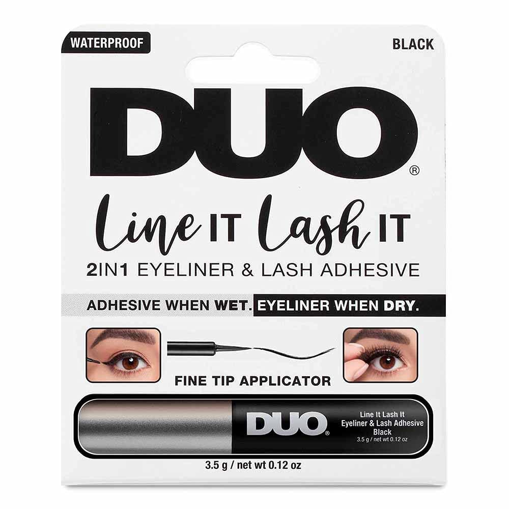 Duo Line It Lash It, 2 in 1 Eyelash Adhesive and Eyeliner, Black, 3.5 g (Pack of 1)