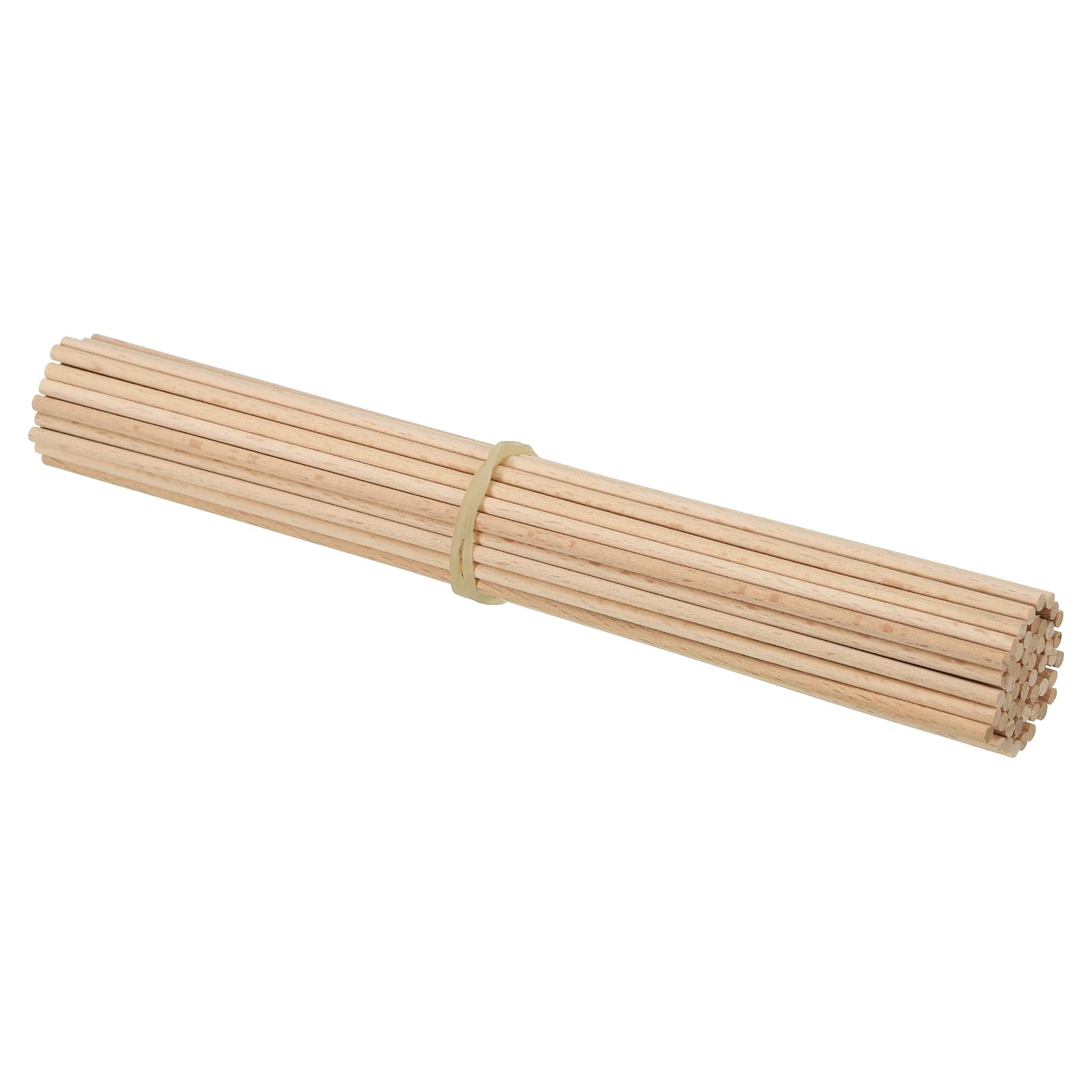PATIKIL 1/8 x 8 Inch Dowel Rods Wood Sticks, 50 Pcs Unfinished Wooden Dowel Rods Round Dowels Hardwood Sticks for DIY Crafts and Home Decor
