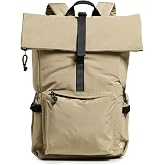 NN07 Men's Roll Top Backpack, Desert Khaki, One Size