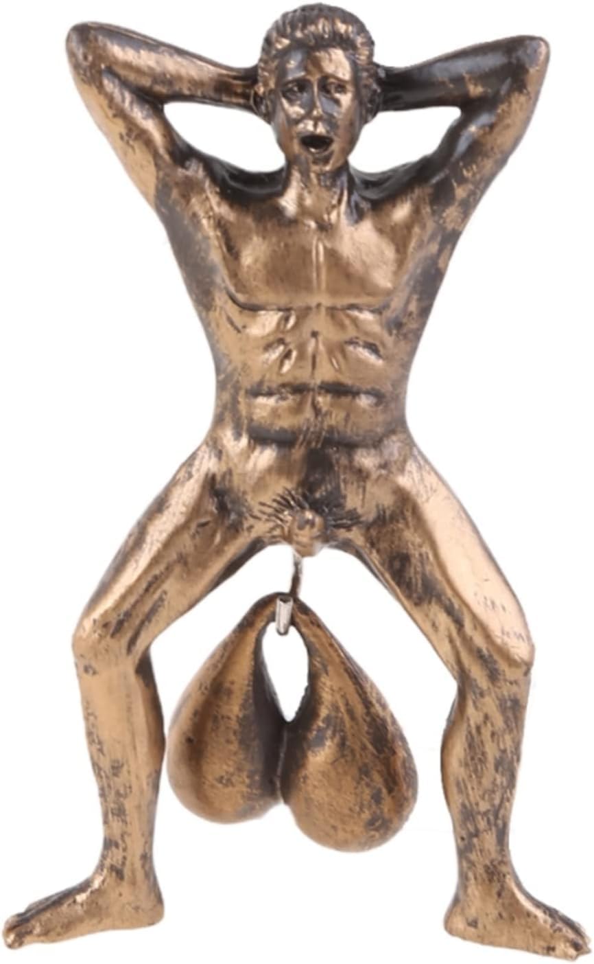 Funny Old Man With Door Knocker Pendant Character Model Doorbell For Front Door Garden Home Decoration