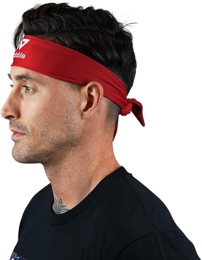 WODABLE Red Tie Up Performance Headband Ninja Style Karate Kid One Size