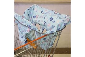 Baby Shopping Cart Cover,Acouto Portable Shopping Cart Chair Package Cover Trolley Soft Pad Baby Seat Cover High Baby Cart Ch