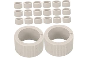 BCOATH 30pcs Ceramic Aquarium Plant Weights Aquatic Plant Holder Rings Fixed Bases for Fish Tank Water Easy