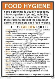 Health Safety 2 X A4 Laminated Commercial Kitchen Signs Food