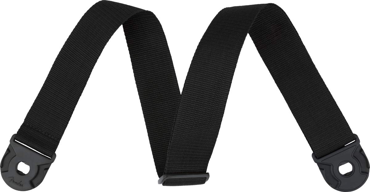 Fender® Quick Grip Locking End Strap Polypro Guitar Strap with Strap Locking System PolyPro 1 Item Black
