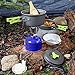 1 Liter Camping Cookware Mess Kit Backpacking Gear & Hiking Outdoors Bug Out Bag Cooking Equipment 18 Piece Cookset | Lightweight, Compact, & Durable Pot Pan Bowls – Free Folding Spork, Nylon Bagthumb 4