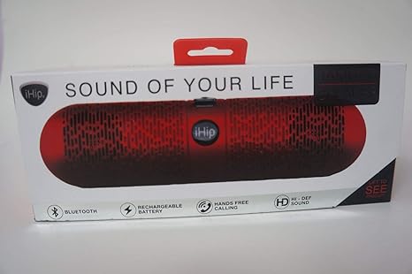 ihip bluetooth jambar speaker red