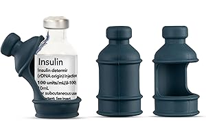 SIJIDOU 3 Pack Insulin Vial Bottle Protector Sleeve for Diabetic, Silicone Protective Case to Protect Insulin Vial from Breaking, Suitable for 10ml Short Insulin Vials (Grey)