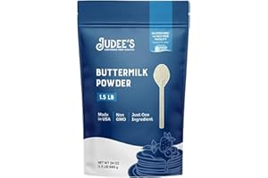 Judee's Gluten Free Buttermilk Powder - Baking Pancakes & Cornbread with Powdered Buttermilk - Gluten Free Shelf-Stable Mix - Reconstitute for Cooking with Powdered Milk - 24 oz, Pack of 1