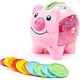 Fisher-Price Baby & Toddler Toy Laugh & Learn Smart Stages Piggy Bank with Educational Songs & Phrases for Infants Ages 6+ Mo