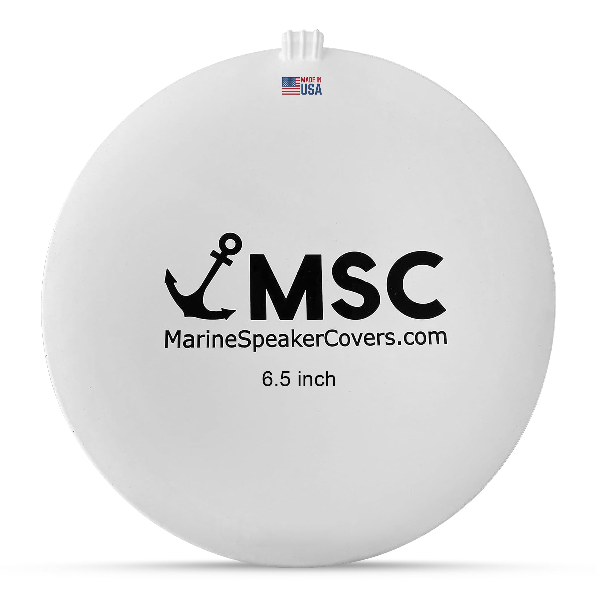 Photo 1 of 6.5" Marine Speaker Cover Boat Speaker Protector with Sun, Water, Dust, UV Protection, Military-Grade Silicone Design, White Case with Black Logo, Sold as Pair (165mm)