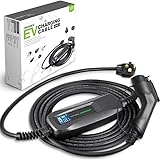 Morec 32 Amp EV Charger Level 2, NEMA14-50 26ft 220V-240V Upgraded Portable EV Charging Cable Station, Electric Vehicle Charg