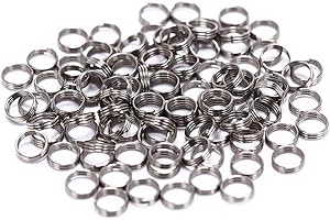 EORTA 100 Pieces Stainless Steel Dart Shaft Rings O-Ring Spring Ring for Dart Nylon Shafts Accessories, 4.15 MM