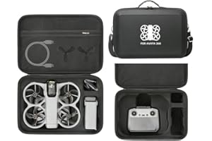 Avata 360 Carrying Case, Travel Hard Case for DJI Avata 360 Accessories, Portable PU Storage Shoulder Bag for DJI Avata360 Dr