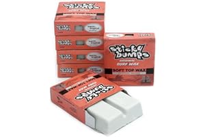 Sticky Bumps Softboard Warm/Tropical Surf Wax | Long-Lasting Surfboard Wax | Great Bump Building for Surfing | Non-Toxic, Nature-Safe | Warm Water Surf Wax for Temps 69°F / 20°C Above.