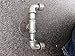 Industrial Pipe Hooks Wall Art, Steampunk black pipe coat hook, towel hook, industrial hook, rustic coat rack, hanger, entryway hat hook (Silver)